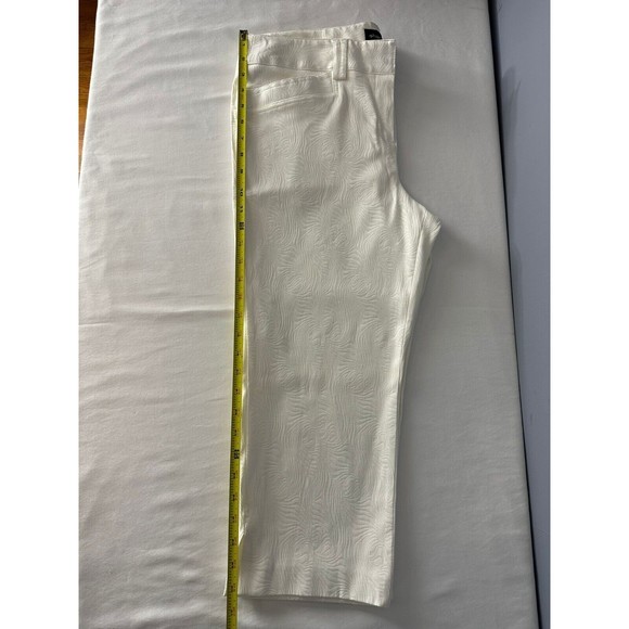 Sharagano Womens Coral Mid Rise Capri Crop Pants Size 12 - Picture 13 of 14